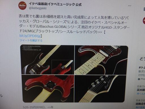 ☆最終値下げ【イケベ・スペシャルオーダーモデル】BACCHUS