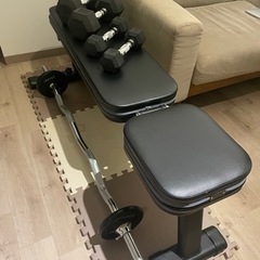 筋トレセット(ダンベル、ベンチ)