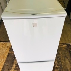 福岡市内配送無料　シャープ 137L 2ドアノンフロン冷蔵庫 keyword キーワードホワイト SJ14E4KW