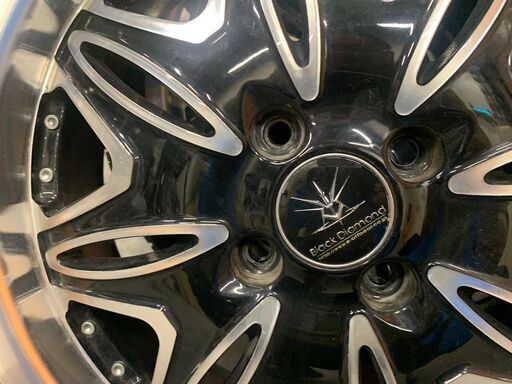 軽自動車 ブラックダイヤモンド16インチ タイヤホイールセット