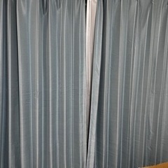 水色 遮光3級カーテンの画像