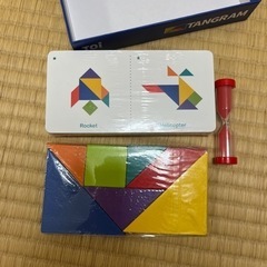 木製パズル　図形　モザイクの画像