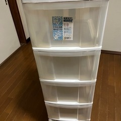 アイリス　収納ケース5段　スリムタイプ