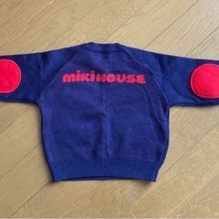 miki house ★ ワッペンニット　100cmの画像