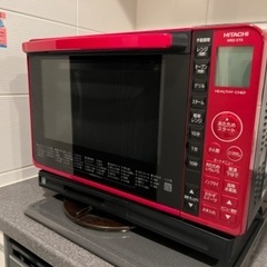 日立 ボイラー式過熱水蒸気 オーブンレンジ ヘルシーシェフ 22L 赤外線センサー 250℃1段式オーブン MRO-S7X R レッドの画像