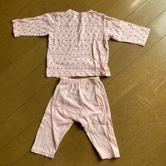 うさぎとくま　パジャマ　80cmの画像