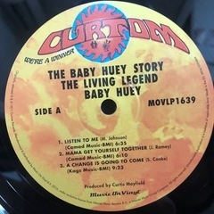 The Baby Huey Story - The Living Legend レコード ベイビー・ヒューイ curtis mayfield カーティス・メイフィールド LP vinyl アナログの画像