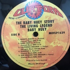 The Baby Huey Story - The Living Legend レコード ベイビー・ヒューイ curtis mayfield カーティス・メイフィールド LP vinyl アナログの画像