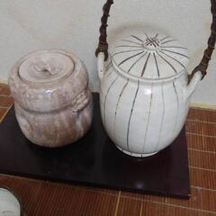 水差しと炭入れ茶道具