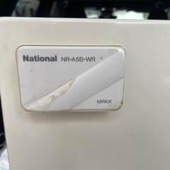 【レトロ】【本体無料！】1990年製National NR-A5B-WR 49L 1ドア 冷蔵庫の画像