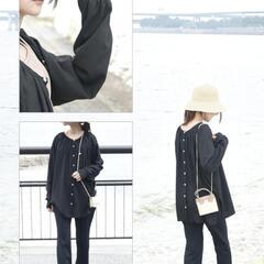 (144)📌【未使用】ラッシュガード(BK)(L)の画像