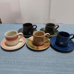 値下げしました　未使用　コーヒーカップソーサー5点セットの画像