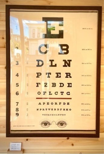 【フレーム付】アートポスター ポスター “Eye Test”