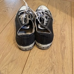 コンバース黒　23センチの画像