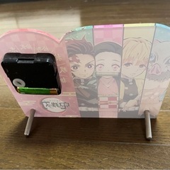 鬼滅の刃 ダイカット アクリル クロック 時計 レッドの画像