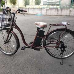 激安！電動自転車アウトレット２6インチ　ブラウン　￥49800　大阪府高槻市の画像