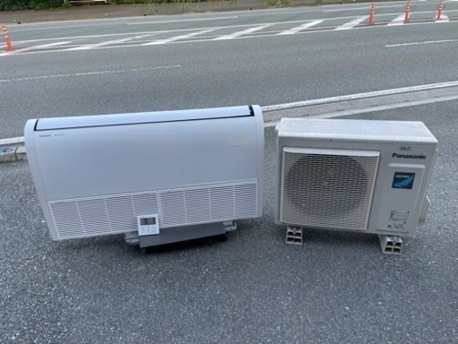 ☆中古品 パナソニック天吊りエアコン 3馬力 2021年 内機：CS-P80T6B 外機：CU-P80H6B リモコン付き 動作問題なし☆