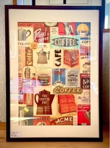 【フレーム付】アートポスター ポスター “COFFEE”