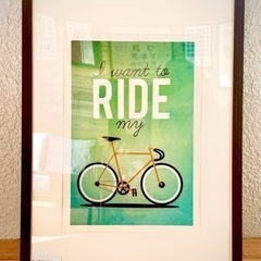 【フレーム付】アートポスター ポスター “RIDE”