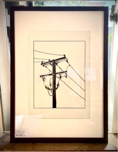 【フレーム付】アートポスター ポスター “utility pole”