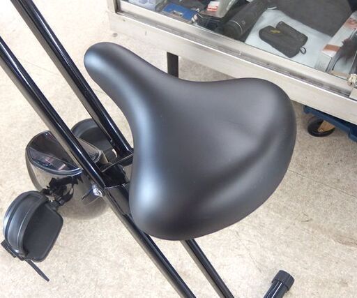 フィットネスバイク 室内トレーニング 折りたたみ ブラック エアロ