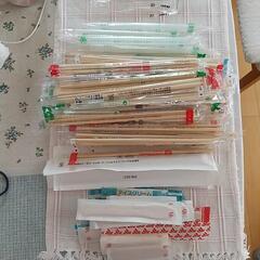 取引中　割り箸など