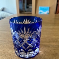 江戸切子ロックグラスとオマケの画像