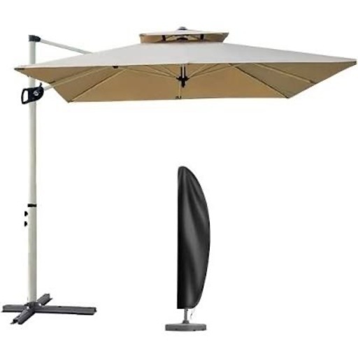 ガーデンパラソル カーキ MAYAMI- 250cm 吊り下げ型 中古