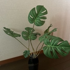 フェイク　観葉植物　花瓶付き