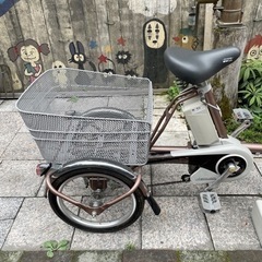 Y1246】三輪電動アシスト パナソニック karoyaka life 前18・後16