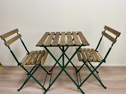 IKEA TÄRNÖ テーブル＆チェア2脚 屋外用