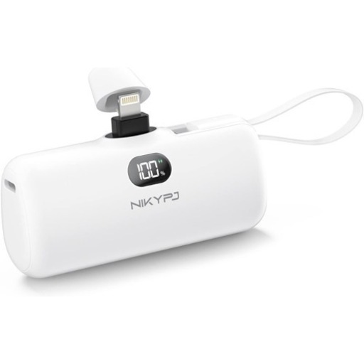 【新品未使用】モバイルバッテリー 小型 軽量 iphone Android 2台同時充電対応