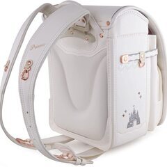 【新品】新作 ランドセル 女の子 キャッスル 高級 大容量 軽量 6年保証 全国送料無料 スクールバック 小学生通学カバン ホワイトの画像