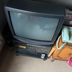 SHARP25インチ　ブラウン管テレビ&テレビ台の画像