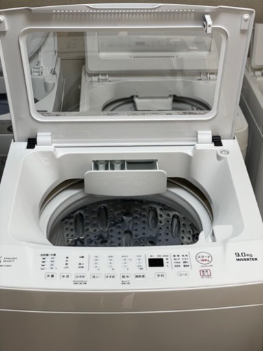 送料・設置込み　洗濯機　9kg ヤマダ　2022年