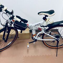 折り畳み自転車26インチサス車6段ギア