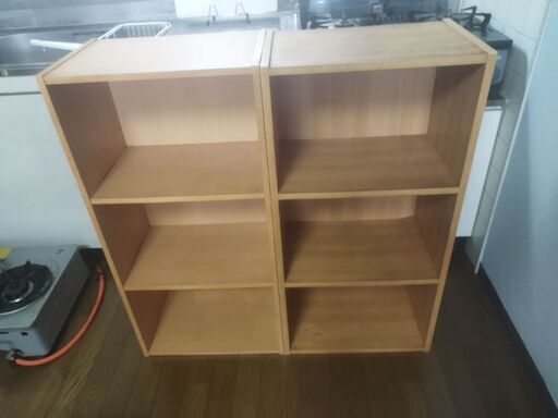 カラーボックス 2個セット