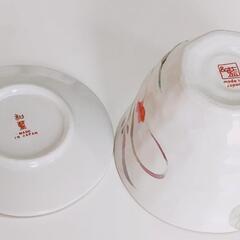 和柄お花の湯呑み☕珈琲や紅茶にも🌺小皿の画像