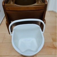 ［お値下げ］家具調トイレ（コンパクトタイプ&キャスター付き）の画像