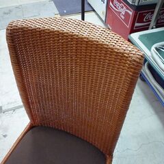 チェア 椅子 ラタン編み込み スチールフレーム 中古 札幌市東区 新道東店の画像