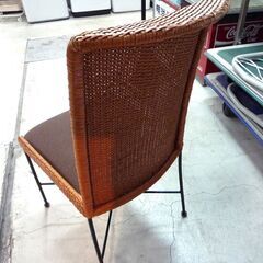 チェア 椅子 ラタン編み込み スチールフレーム 中古 札幌市東区 新道東店の画像