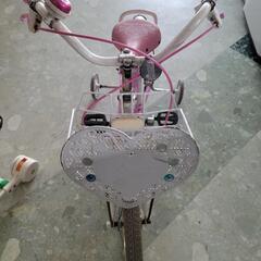 【店頭10％OFF】子供用　補助輪付　16インチ　自転車　中古　リサイクルショップ宮崎屋住吉店23.11.21ｋの画像