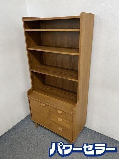 unico/ウニコ  シェルフ 北欧デザイン デスク ドレッサー スライド棚 シンプル 中古家具 店頭引取歓迎 R7517