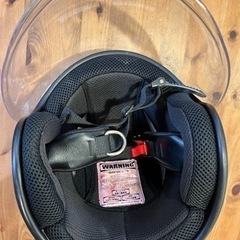 ダムトラックス(DAMMTRAX) バイクヘルメット ジェット ポポウィール ブラック (54cm~57cm未満) ※シールド付きの画像