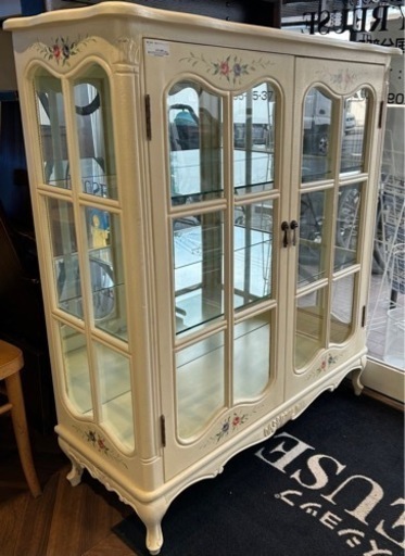 【BY REUSE霧島国分新町店 出張買取•見積完全無料¥0】輸入家具　猫足ガラスショーケース