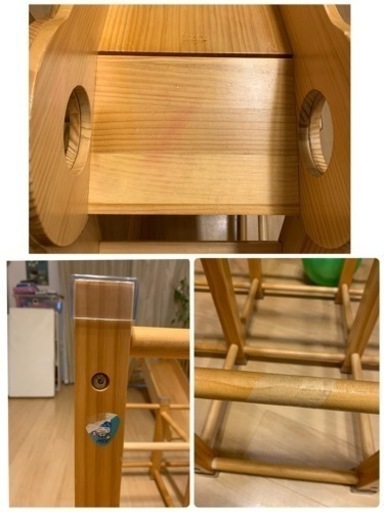 木製ジャングルジム　滑り台　室内遊具