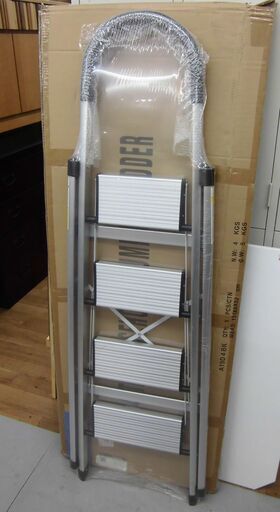 R509 脚立 アルミ 4段 折りたたみ 軽量 上段90cm 新品