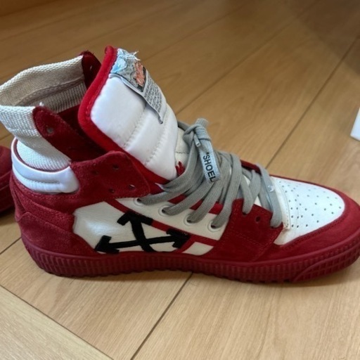 オフホワイトハイカットスニーカー　美品