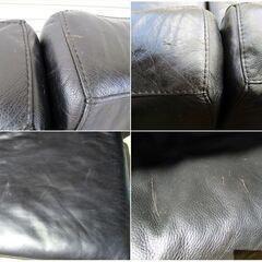 ACTUS/アクタス METEOR COUCH SOFA メテオール カウチ ソファ高級 five by fiveファイブ・バイ・ファイブ 元値49万円 本革の画像