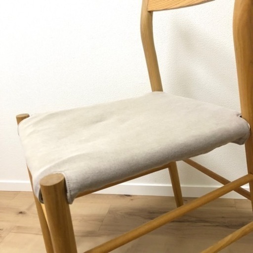 【決まりました】無印良品　ダイニングチェア　軽量　タモ材　4脚セット